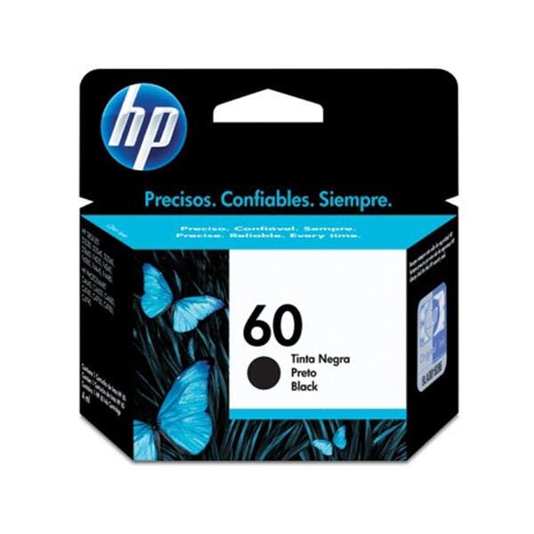 Cartucho De Tinta Hp 60 Cc640wb Preto | Deskjet F4224 F4480 F4580 D1660 ...